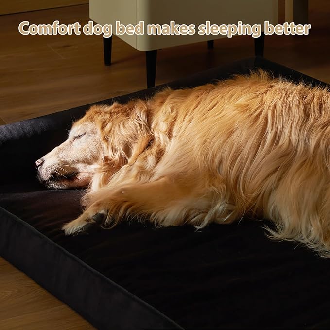 BFPETHOME XL Dog Beds for Extra Large Dogs, XL Dog Bed, Extra Large Dogs Bed Washable, Jumbo with Removable Cover, Waterproof Lining and Nonskid Bottom, Egg-Crate Foam Pet Sofa