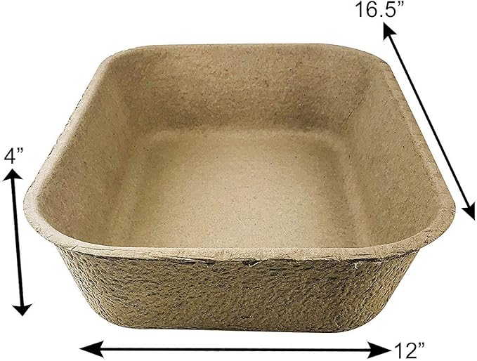 Midlee Disposable Cat Litter Boxes Pack of 5- Travel Portable Pet Tray Liner Pan
