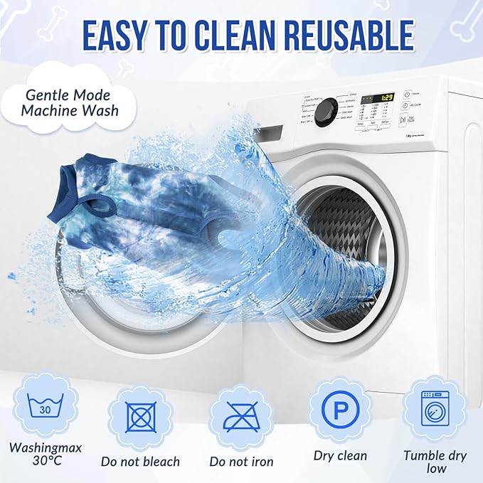 Lukovee Recovery Suit for Dogs, Onesie Surgery Recovery Suit for Female Male Dogs, Abdominal Wounds Cone E-Collar Alternative Prevent Licking Spay Recovery Suit (TBL,M)