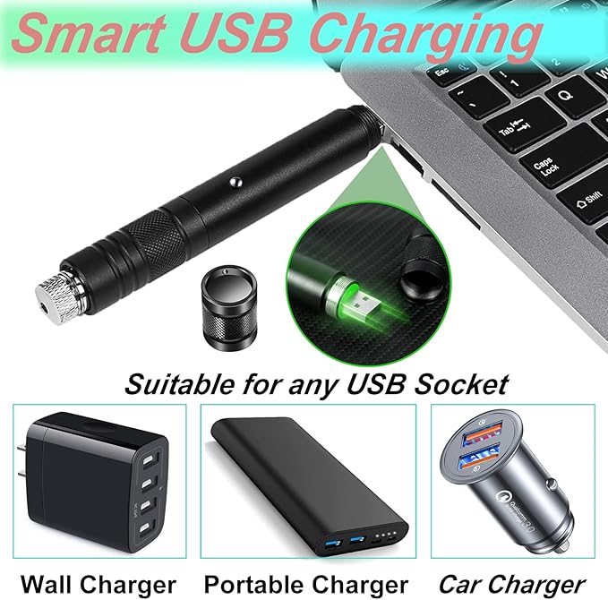 MEUSNO Red Laser Pointer Cat Toy, Red High Power Laser Pointer Long Range Strong Laser Light Pointer for Cats Dogs Toy Rechargeable Pointer Laser for Presentations Teaching Outdoor Cat Laser Toy