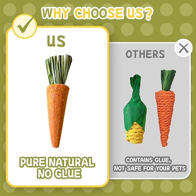 18 PCS Hamster Chew Toys Set, Natural Apple Wood Guinea Pig Toys, Hamster Cage Accessories Include Bridge, Seesaw, Carrot, Timothy Straw Stick Dental Care for Rat Gerbil Chinchilla Rabbits