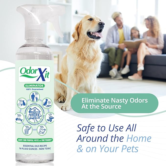 Pet Urine Odor Eliminator Spray 16oz + Concentrate 4oz – Natural, Safe & Effective Odor Neutralizer for Pets & Home