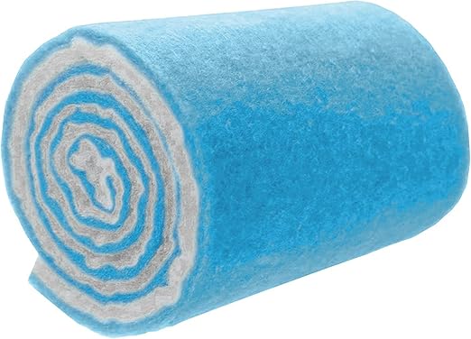Big Kahuna Aquarium Filter Floss Rolls – 12-inch Pond and Aquarium Filter Media – 1-inch Thick Wet/Dry Aquarium Filter Pad – 10ft - Bonded Filter Media Pad for Freshwater or Marine Aquariums, Ponds