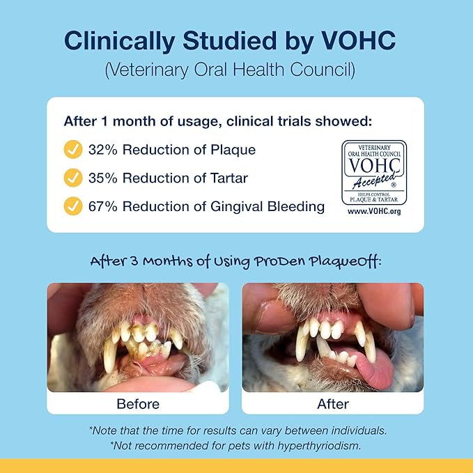 ProDen PlaqueOff Soft Chews with Natural Kelp - for Small & Medium Breed Dogs & Cats - Supports Normal, Healthy Teeth, Gums, and Breath Odor in Dogs & Cats - 90 Soft Chews