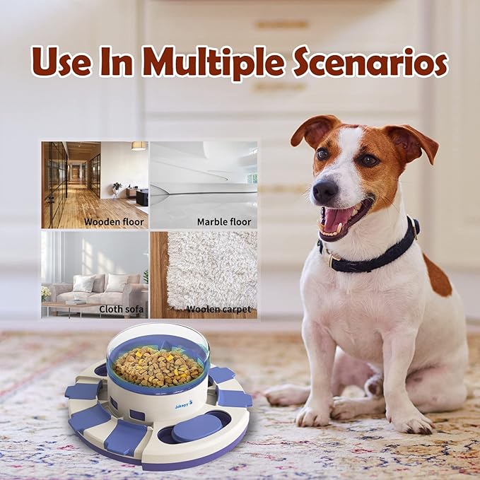 Dog Puzzle Toys for Boredom and Mental Stimulation, Interactive Slow Food Feeder Dispenser, Professional Level 2 in 1 for Large/Medium/Small Dogs