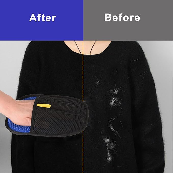 Pet Hair Remover Glove,Washable Cat Dog Hair Remover Tool for Furniture Bed Sheets Couch Clothes Carpet Car Seat 1PC