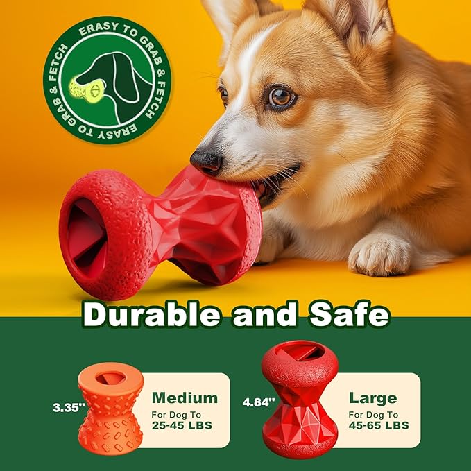 Interactive Durable Bones Dog chew Toys for Aggressive chewers Rubber Dog Toys for Boredom and stimulating