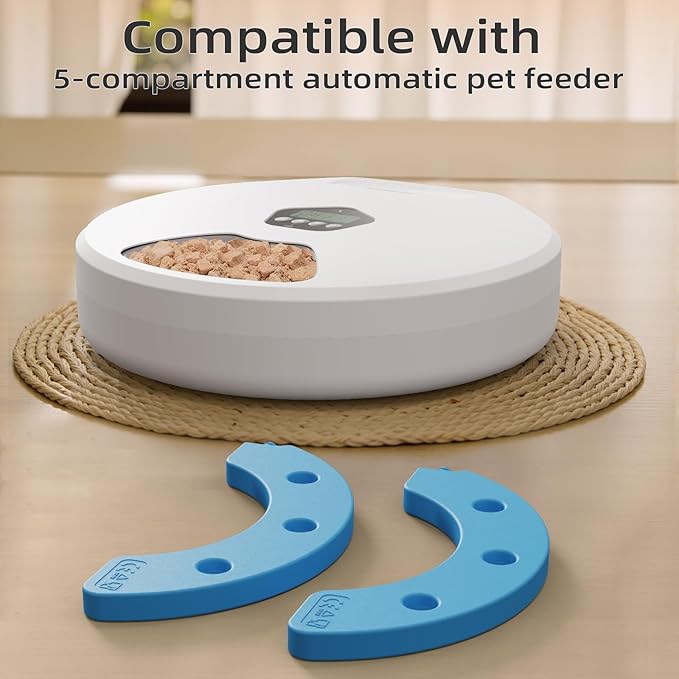 Pet Feeder Ice Tray Accessory – Freeze & Insert to Keep Pet Food Fresh & Cool, Extends Freshness in Automatic Feeders