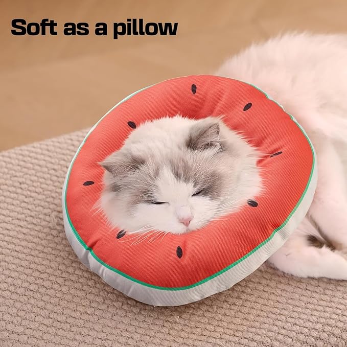 Cat Cone Collar Soft Kitten Donut, Cat Cones to Stop Licking After Surgery and Scratching, Waterproof Elizabethan e Collar for Cats After Neuter, Adjustable Comfy Cats Neck Cone Pillow for Kitty
