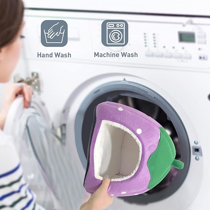 Guinea Pig Hideout Bed Rabbit House Cave Accessories Cozy Hide-Out for Bunny Hedgehog Ferret Chinchilla&Other Small Animals