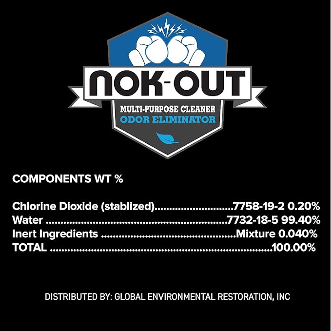 NOK OUT Odor Remover, Pet Deodorizer and Cleaning Spray, Made in the USA, 16 Fluid Ounce Spray