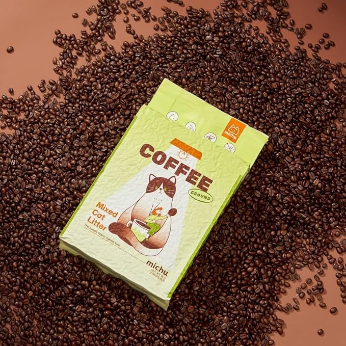 Mixed Tofu Cat Litter, Heavy Duty Flushable Kitty Litter, 5.5Lb/88Oz Coffee 8 Pack