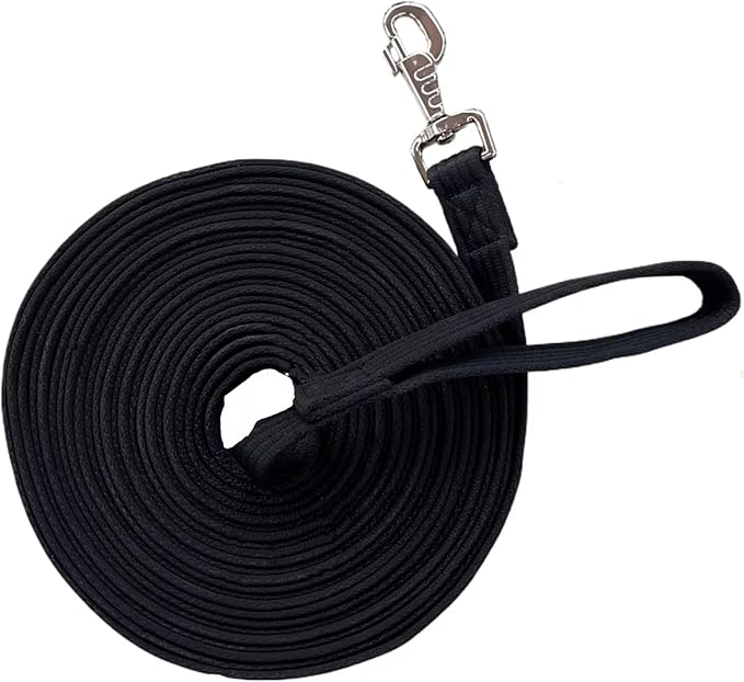 Premium Horse Training Lunge Line with Alloy Trigger Buckle for Accurate Equestrian Training of 26 Foot (8 Meters)