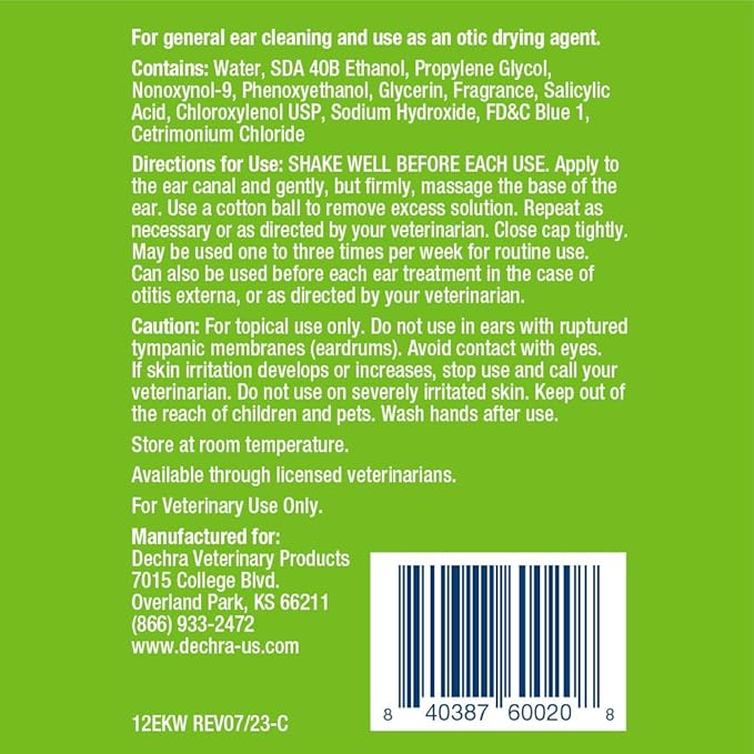 EpiKlean Ear Cleanser for Dogs and Cats, 12 oz