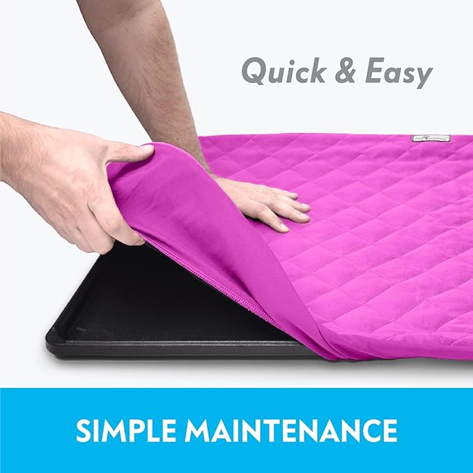 Paw Inspired Fitted Fleece Liner for Ferret Nation, Critter Nation Cage for Ferrets, Rats, Chinchillas, Hedgehogs & Other Small Animals (Pink, Top Pan Liner)