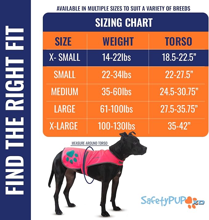 Dog Reflective Vest – Hi-Vis Fluorescent Visibility That Helps to Safeguard Your Pet On/Off Leash in Urban & Rural Areas (Pink, X-Small)