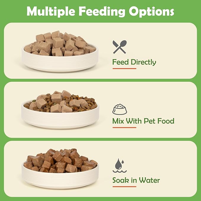 MON2SUN Freeze Dried Chicken Liver Cat and Dog Treats, Single Ingredient Natural and Healthy Dog Snacks, High Protein Training Treats & Food Topper, 6oz