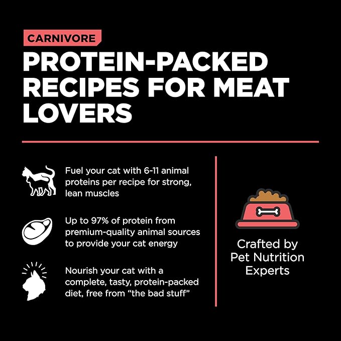 Go! Solutions Carnivore, Grain-Free, Protein Rich Dry Cat Food, Salmon and Cod Recipe, 16 lb Bag