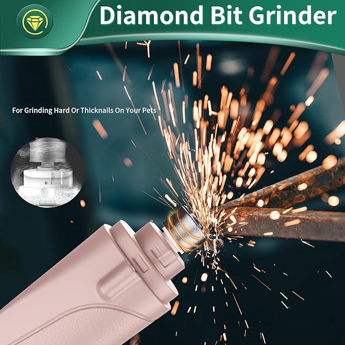 2 in 1 Cat Nail Clippers & Dog Nail Clippers Trimmers for Large Medium Small Dogs Cats Claw Trimmer Quick Sensor and Safety Guard USB Rechargeable with 2 LED Lights Dogs Nail Trimmer