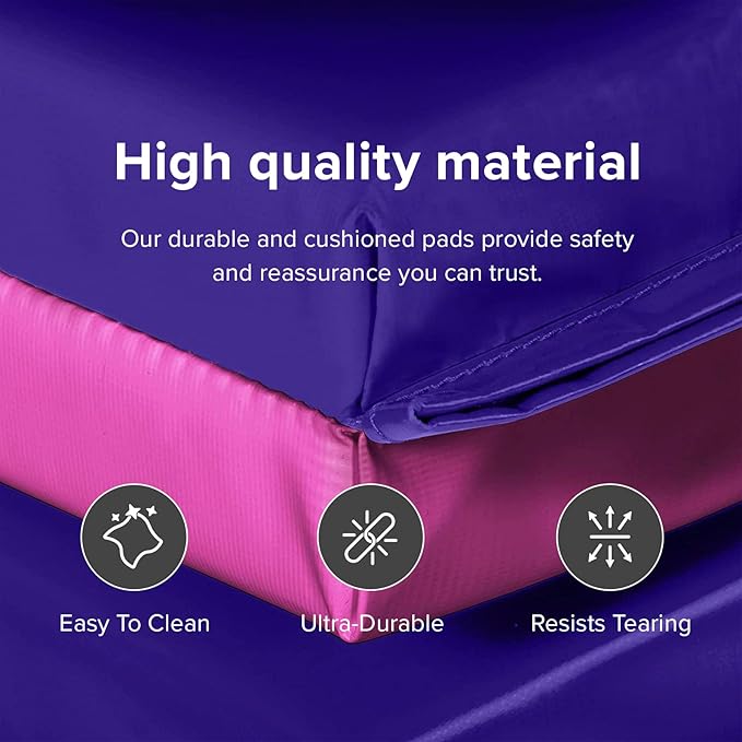 We Sell Mats - 4 ft x 8 ft x 2 in Personal Fitness & Exercise Mat for Home Workout - Lightweight and Folds for Carrying – All Purpose Home Gym Mat – Thick Mat for Yoga, Pilates, Stretches, and Floor Exercises