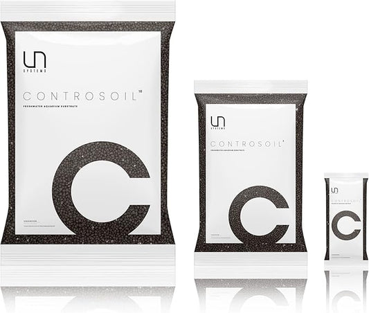 Ultum Nature Systems Controsoil - Freshwater Aqua Soil Substrate for Fish, Shrimp, Live Plant Propagation and Aquascaping - 6.8pH Low Ammonia, Volcanic Ash - Black, Extra Fine (10 Liter | 20LB)