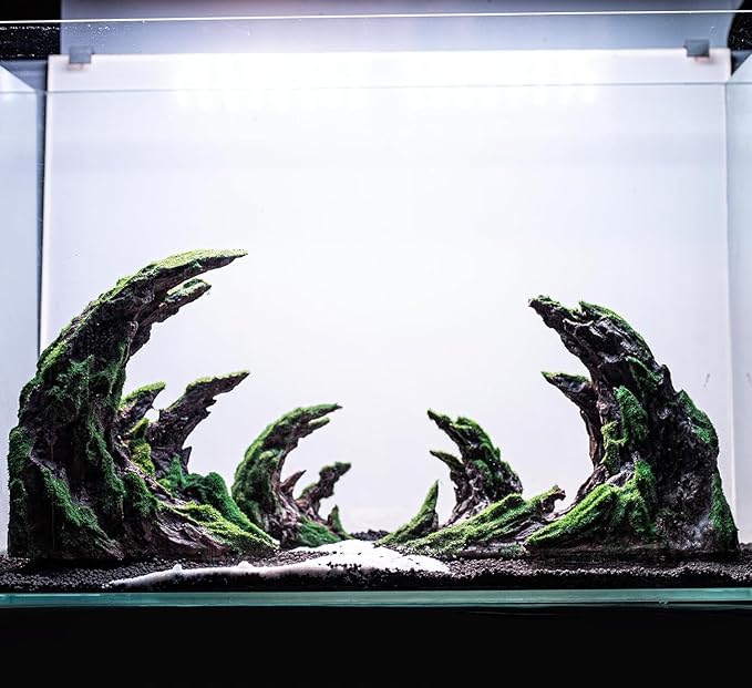 Novelsite Fish Tank Accessories, Aquarium Decorations, Scenery, Rock Ornaments - Create Aquatic Beauty with Premium Aquarium Decorations,17" W x 8.6" H x 5" D