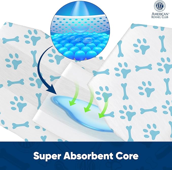 American Kennel Club Male Dog Wrap, Disposable Diapers with Wetness Indicator, Small, 50 Count