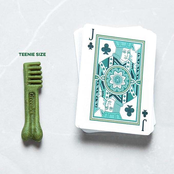 Greenies Original Teenie Natural Dental Care Dog Treats, 3 oz. Pack (11 Treats) (Pack of 2)