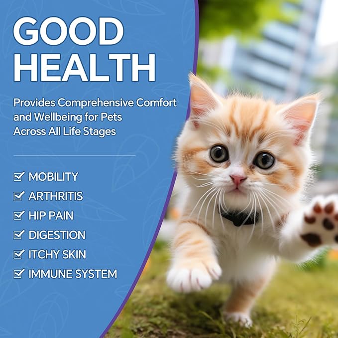 Hemp Oil for Dogs and Cats - Omega-3, 6, 9 Rich Organic Extract - Eases Pet Anxiety, Pain, Skin & Coat Health - Stress Relief, Hip & Joint Support - Calming Treats (4 Pack)