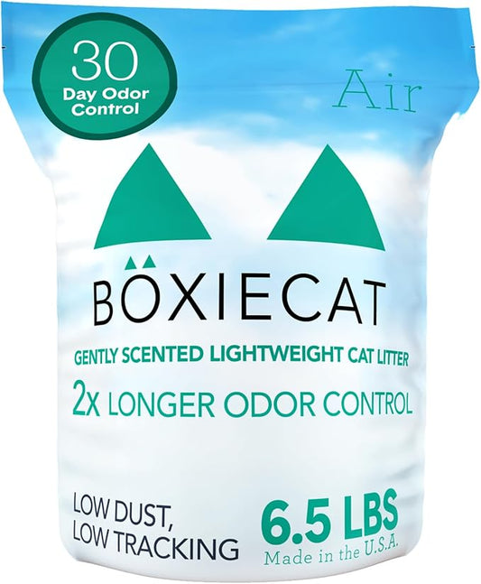 Boxie Gently Scented Cat Litter, Lightweight 30-Day Odor Control, Clumping, 6.5lb