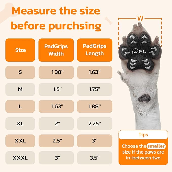 Anti-Slip Dog Paw Protector Pads for Senior Dogs, Dog Paw Pink Stickers with Strong Traction on Hardwood Floor, Dog Essentials,12sets(48pcs) S(4-10lbs)