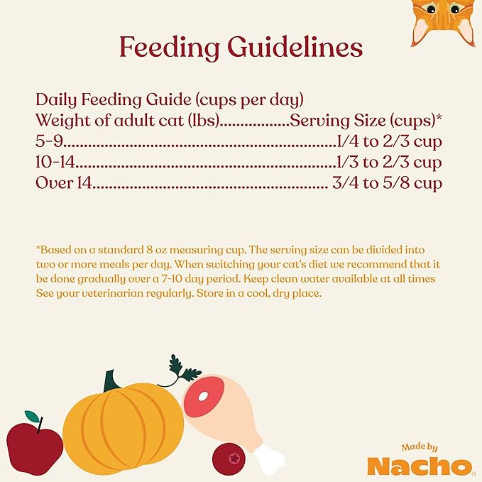 Made by Nacho Dry Cat Kibble 4lb Bag, High Protein Premium Cat Food with Freeze Dried Pieces, Cage-Free Chicken & Duck, Limited Ingredients, Single Bag