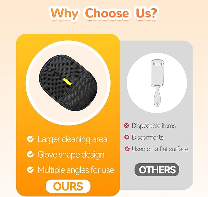 Pet Hair electrostatic Hair Removal Gloves, Suitable for Removing Dog Hair from Sofas, Curtains and Carpets.2pcs