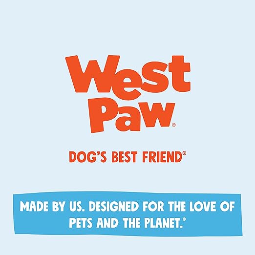 WEST PAW Funnl Dog Chew Toy - Interactive Treat Toys for Dogs - Toy Fillable with Earth Animal No-Hide Chews - Large 4.25" Tropic Red | Made in USA