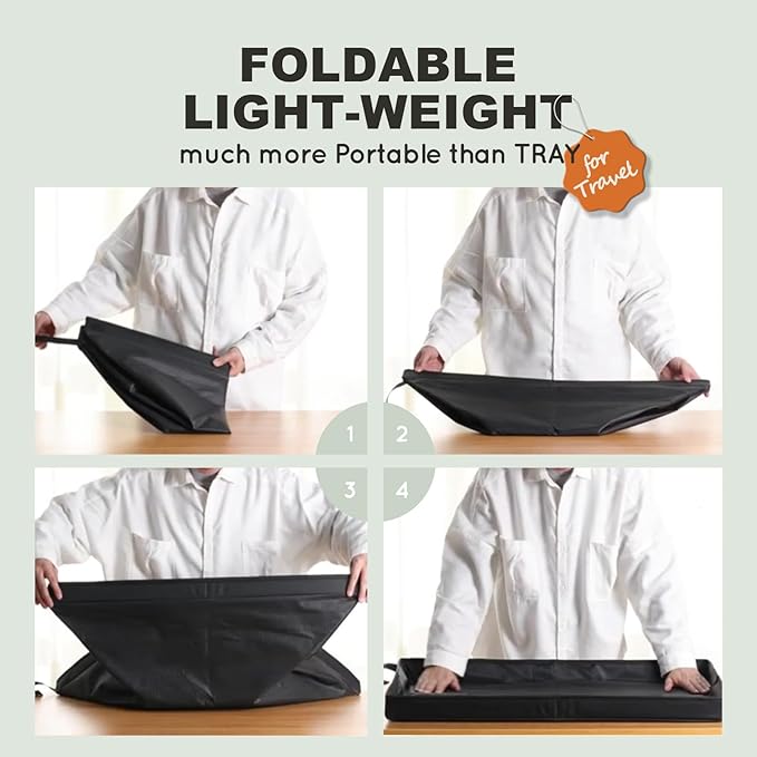 Dog Grass Pad with Foldable Dog Litter Box,Small Liner Base for Balcony，Ultra-Absorbent Artificial Grass Pads for Dogs Pee Pad Holder, Potty Training, 2 PCS Reusable Pee Pads