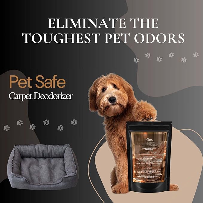 Cozy Autumn Carpet Freshener Powder: Powerful Odor Eliminator for Home, Upholstery Deodorizer, Carpet Deodorizer, Pet Urine, Cat Litter Box - Perfect Autumn Fragrance