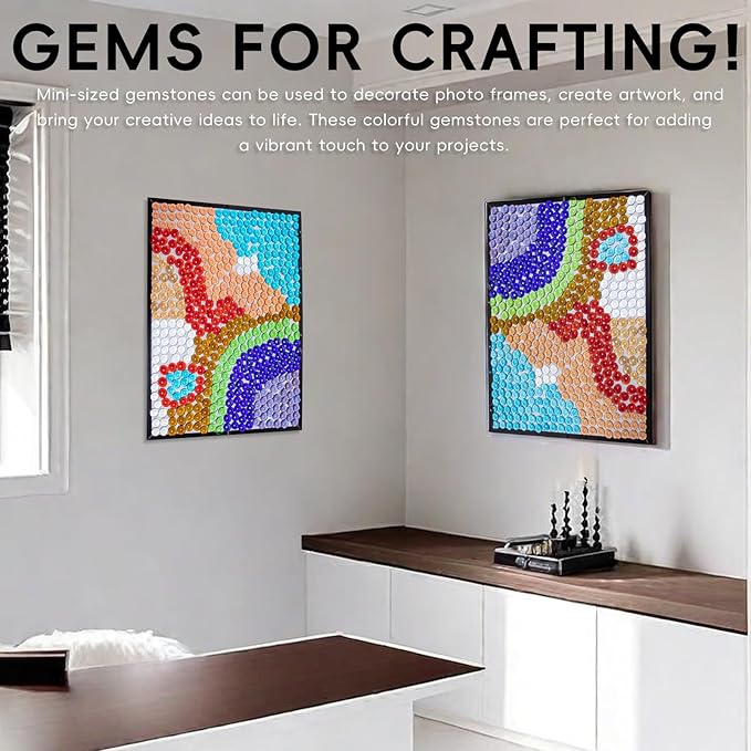 5 LB Mix Color Glass Beads, Mini Flat Glass Marbles~750PCS for Vases, Floral Bottom Mancala Gems Pebbles Fish Tank Rocks for Table Scatter Aquarium,Vase Fillers,Home Decorative Art Craft(0.5"~0.7")