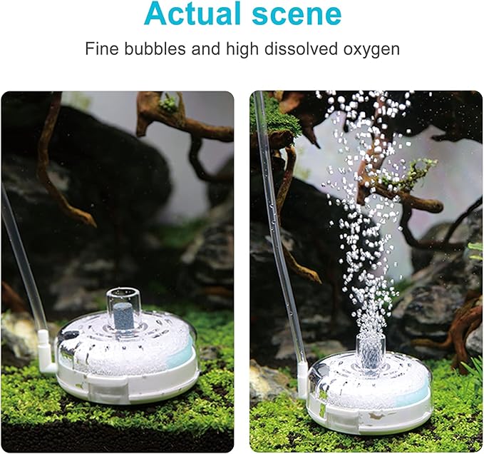 UPETTOOLS Mini Aquarium Sponge Filter, Small Internal Fish Tank Filter Detachable Submersible Filter with Air Stone Suitable for 20-40 Gallon Tank ((Air Pumps and Air Tube Not Included)