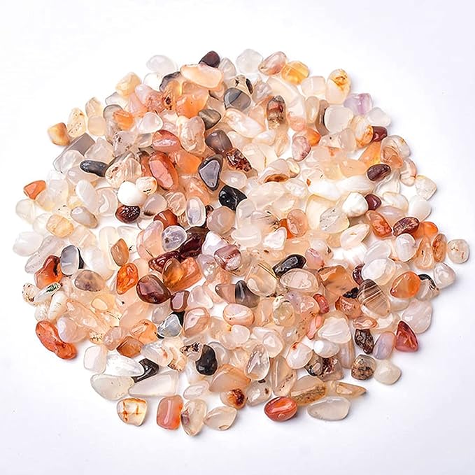 Halatool 2.2LB Crystal Pebbles 0.27"- 0.79" Natural Landscaping Pebbles Aquarium Gravel Decorative Polished Stone Suitable for Plants Home Decoration DIY Handmade Fish Tanks Vase Filler
