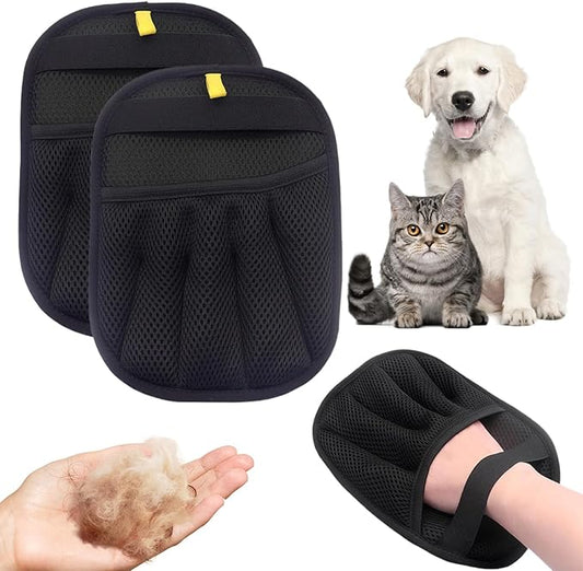 Pet Hair Removal Glove for Dogs Cats,Upgrade Electrostatic Pet Hair Remover Removal Gloves for Couch Clothes Carpet