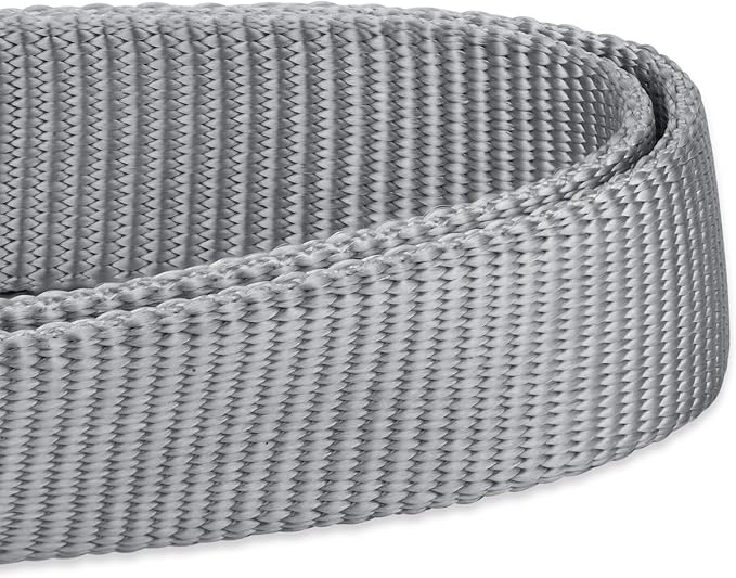 Hyhug Pets Solid Color Classic Regular Heavy Duty Basic Collar for Large Breeds Dogs, Unique Design Adjustment Triglide Slide (Buckle) Can Attached Name Tag Accessories. (Large, Sleet Gray)