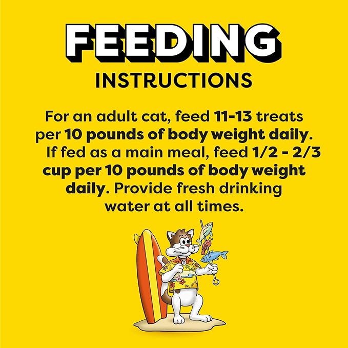 Temptations MixUps Surfer's Delight Flavor Crunchy and Soft Cat Treats, 6.3 oz. Pouch (Pack of 10)