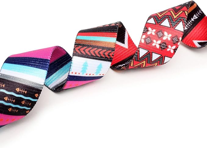 Mercano Adjustable Dog Collar - Special Design Patterns, Soft Nylon Comfortable Durable Pet Collar for Small Medium Large Dogs (S, Tribal Pink)