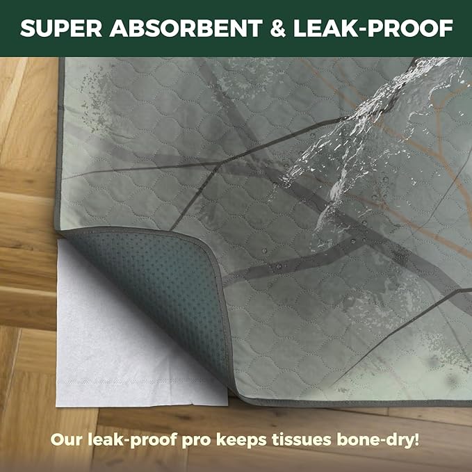 FXW Washable Pee Pads for Dogs, Puppy Pads with Super Absorbent, Specifically Designed for FXW Rollick/Homeplus 24 inch 8 Panels Dog Playpen, 63" Square, Branch, 1 Pack