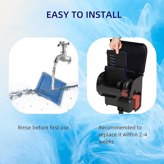 10 Pack Filter Replacements for Marineland Rite-Size B (EZ-Change #2) Compatible with Power Filters 100/125/175 Replacement Cartridge for Aquarium Filtration