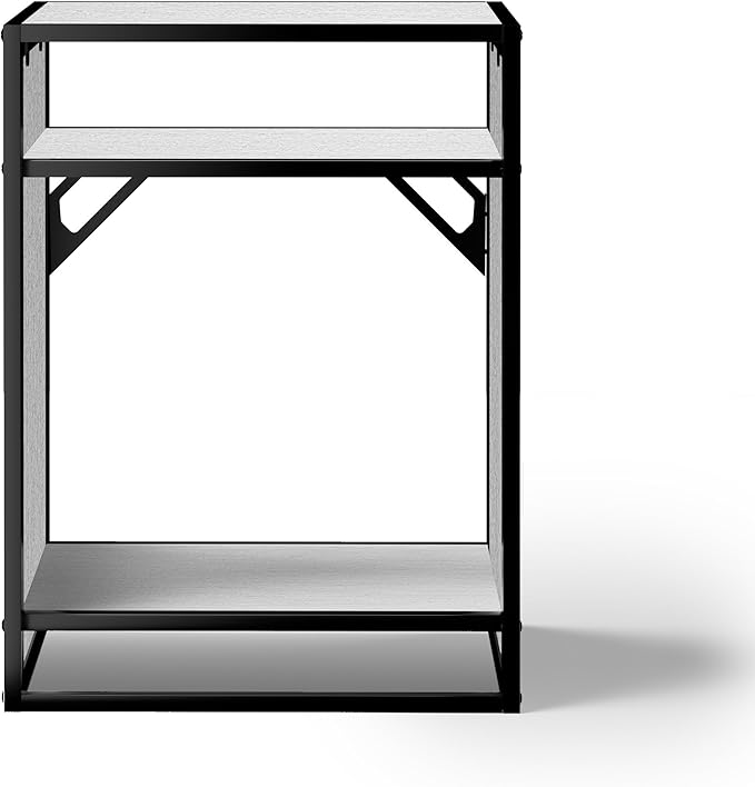 LANDEN Gray Metal Frame Stand, Three-Shelf for Fish Tanks up to 30 Gal, CLX60-60X45X80cm (23.6x17.7x31.49 in), for Fish Tanks and Reptile Terrariums, Home & Office Use