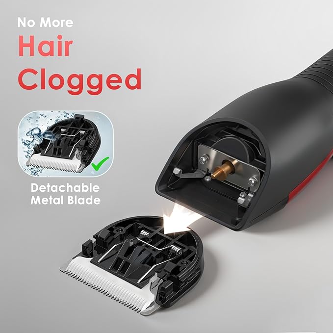 Horse Clippers Low Noise Rechargeble Horse Trimmer Kit, Pet Shaver for Heavy Thick Coats Grooming, 2-Speed Cordless Animal Shears for Horse, Sheep, Cats and Dogs