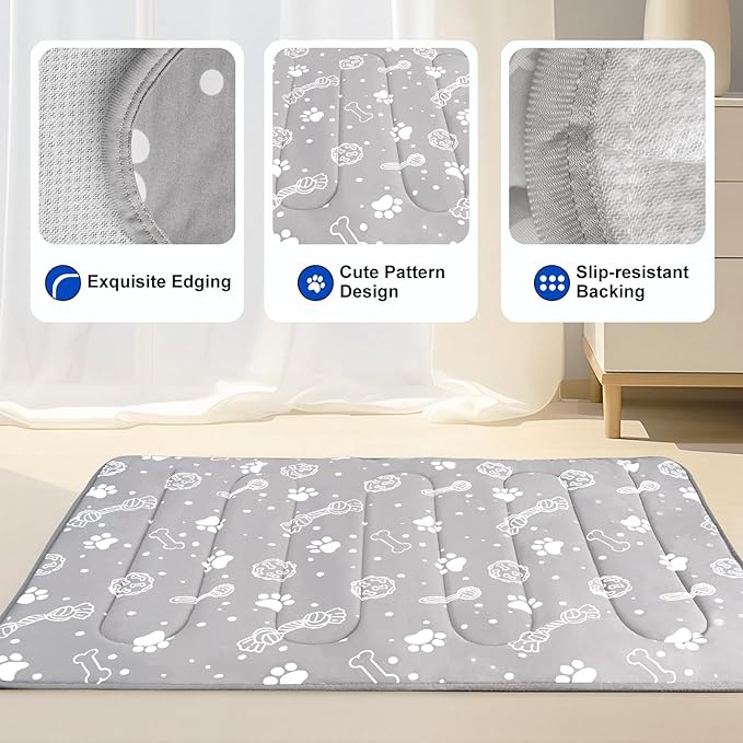 MH MYLUNE HOME Upgrade Cooling Mat for Pets, 28”x39” Arc-Chill Fiber Reinforced Padding, Heat-Absorbing Color-Changing Pet Pad, Foldable/Washable Summer Bed