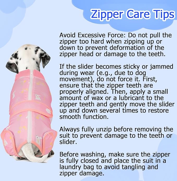 Lukovee Recovery Suit for Dogs, Zipper On Recovery Suit for Female Male Dog, Onesie Abdominal Wounds Cone E-Collar Alternative Prevent Licking Spay Recovery Suit (Pink, XXL)