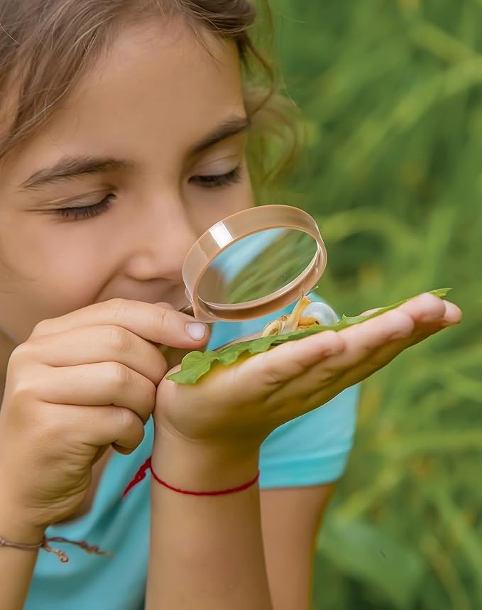 ROBUD Upgraded Kids Explorer Kit, Bug Catcher Kit with Wild Adventure Binoculars, Green Outdoor Exploration Set for Camping, Montessroi Toy for Kids Coming Closer to Nature，WRP30